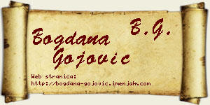 Bogdana Gojović vizit kartica